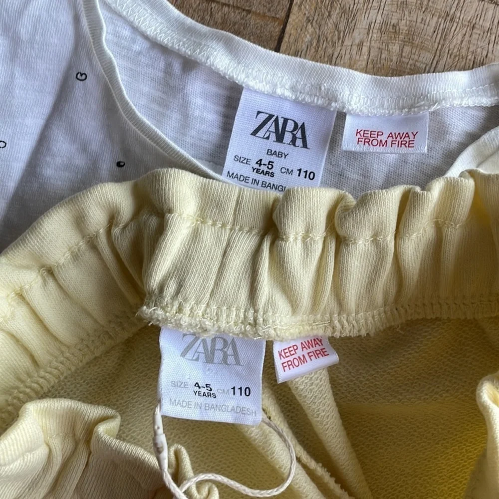 NWOT Zara girls outfit 4-5yr